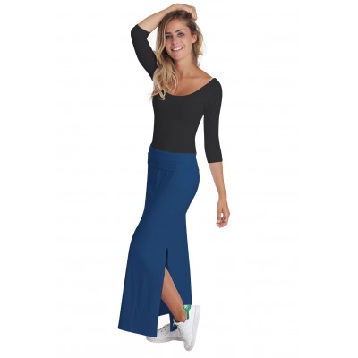 Jupe longue en modal AELIS03