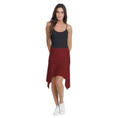 Jupe asymétrique en modal HOLLY