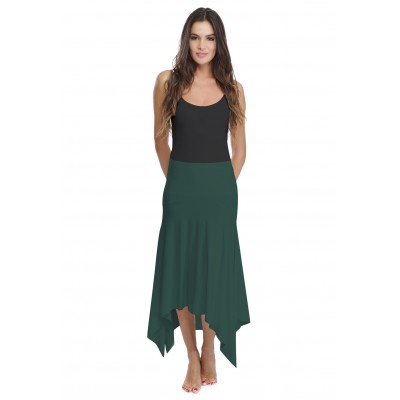 Jupe longue asymétrique en modal KYM