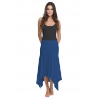 Jupe longue asymétrique en modal KYM