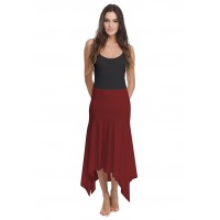 Jupe longue asymétrique en modal KYM