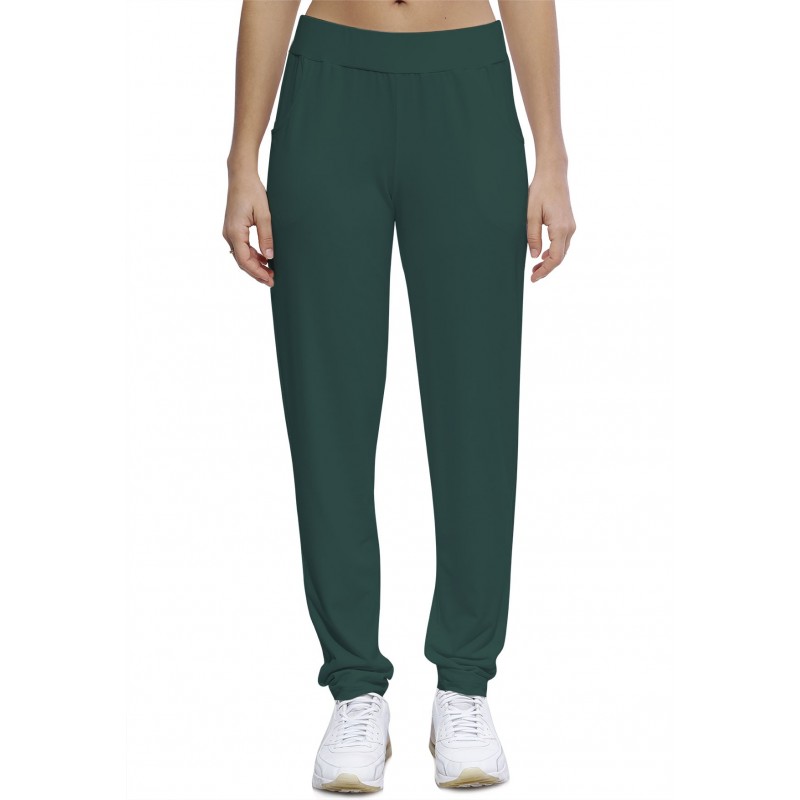 Pantalon coupe fluide taille élastique avec poches en maille modal JOELLE Pantalon coupe fluide taille élastique avec poches en maille modal JOELLE