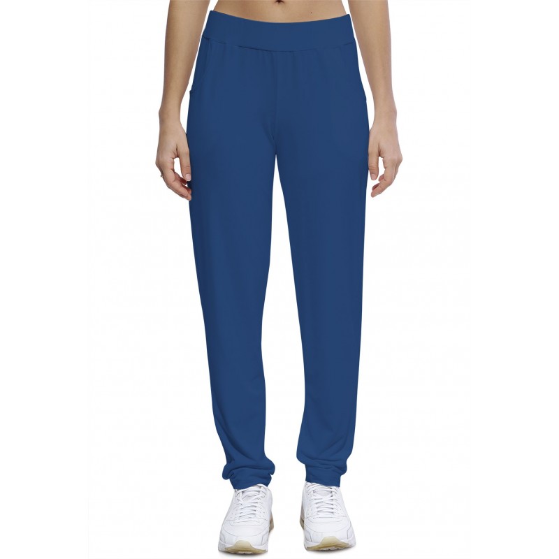 Pantalon coupe fluide taille élastique avec poches en maille modal JOELLE Pantalon coupe fluide taille élastique avec poches en maille modal JOELLE