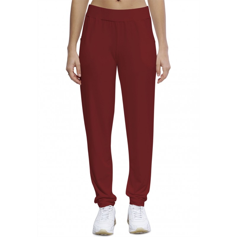 Pantalon coupe fluide taille élastique avec poches en maille modal JOELLE Pantalon coupe fluide taille élastique avec poches en maille modal JOELLE