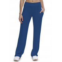 Pantalon coupe droite taille élastique avec poches en maille modal ALINA