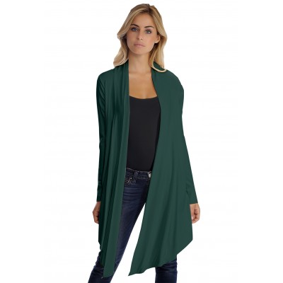 Gilet long manches longues en modal ANNELIE