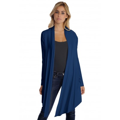 Gilet long manches longues en modal ANNELIE