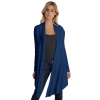 Gilet long manches longues en modal ANNELIE