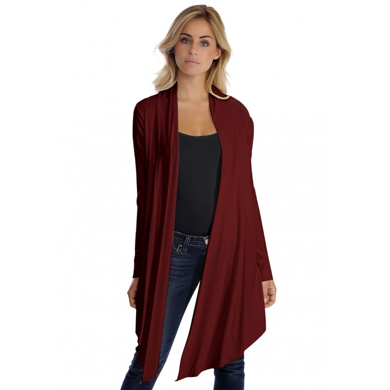 Gilet long manches longues en modal ANNELIE Gilet long manches longues en modal ANNELIE
