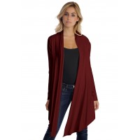 Gilet long manches longues en modal ANNELIE