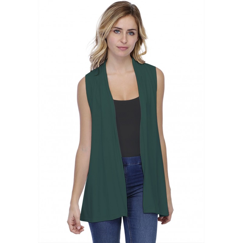 Gilet long sans manches en modal DEBO01 Gilet long sans manches en modal DEBO01