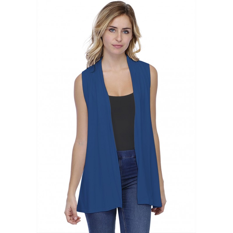 Gilet long sans manches en modal DEBO01 Gilet long sans manches en modal DEBO01