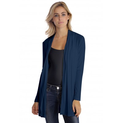 Gilet long à manches longues en modal DEBO02