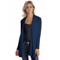 Gilet long à manches longues en modal DEBO02