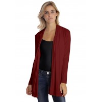 Gilet long à manches longues en modal DEBO02