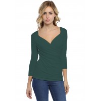 T-shirt cache-coeur manches 3-4 en modal GERRY02