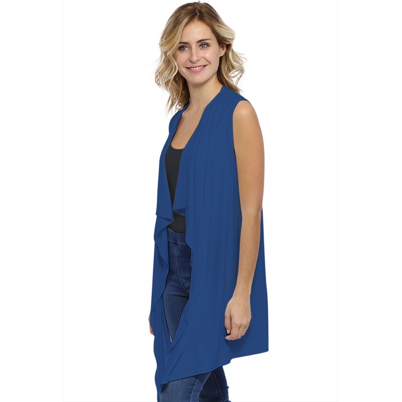 Gilet long sans manche en modal TAYLOR Gilet long sans manche en modal TAYLOR