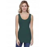 Débardeur long larges bretelles en modal TULIPE02