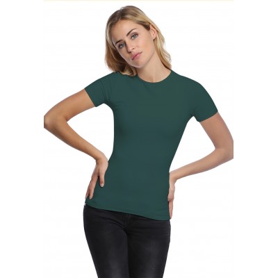 T-shirt ras du cou doublé devant manches courtes en modal KATIA03