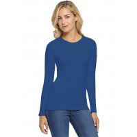 T-shirt col rond manches longues en modal KATIA05
