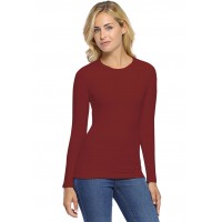 T-shirt col rond manches longues en modal KATIA05