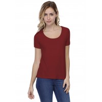 T-shirt coupe droite col rond doublé devant manches courtes BIKI03