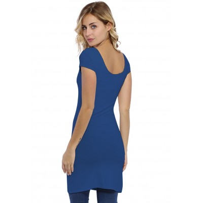 Tunique col danseuse manches courtes capes en modal ROXANE12