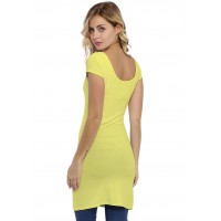 Tunique col danseuse manches courtes capes en modal ROXANE12