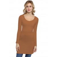 Tunique col danseuse manches longues en modal ROXANE15