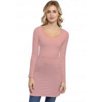 Tunique col danseuse manches longues en modal ROXANE15
