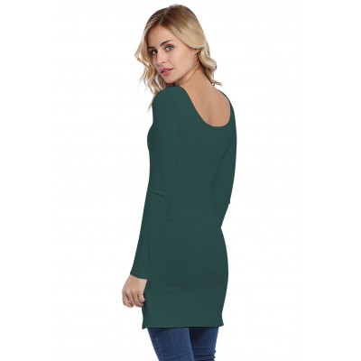 Tunique col danseuse manches longues en modal ROXANE15