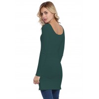 Tunique col danseuse manches longues en modal ROXANE15