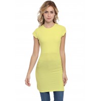 Tunique ras de cou doublée devant manches courtes en modal KATIA12
