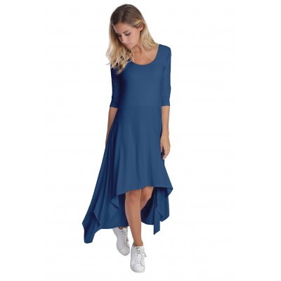 Robe déstructurée manches 3-4 en modal ANEMONE