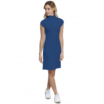 Robe col roulé manches courtes capes en modal CINDY17