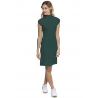 Robe col roulé manches courtes capes en modal CINDY17