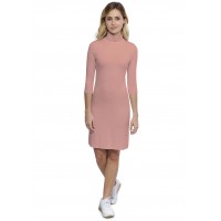 Robe col roulé manches 3-4 en modal CINDY19
