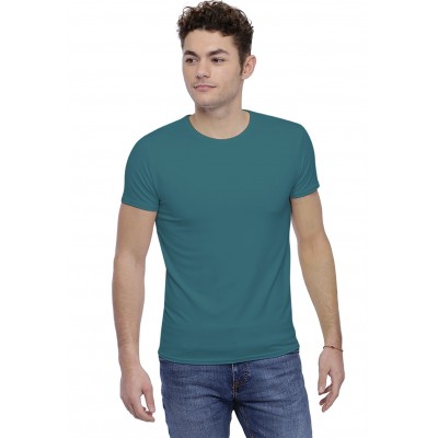 T-shirt col rond finition colletage manches courtes en modal THOMAS