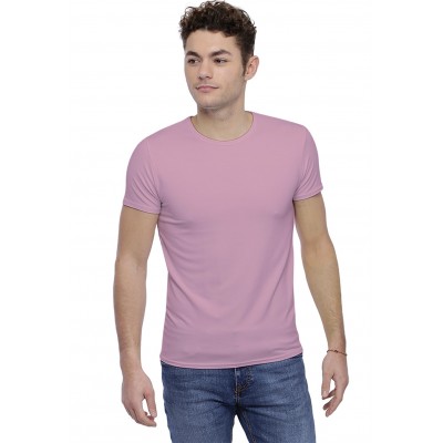 T-shirt col rond finition colletage manches courtes en modal THOMAS