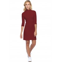 Robe col montant manches 3-4 en modal PENNY19