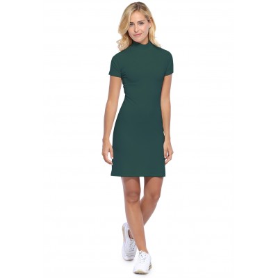 Robe col montant manches courtes en modal PENNY18