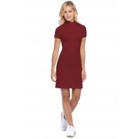 Robe col montant manches courtes en modal PENNY18
