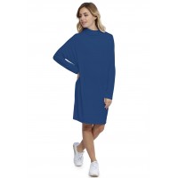 Robe col montant manches longues chauve souris en modal SARI