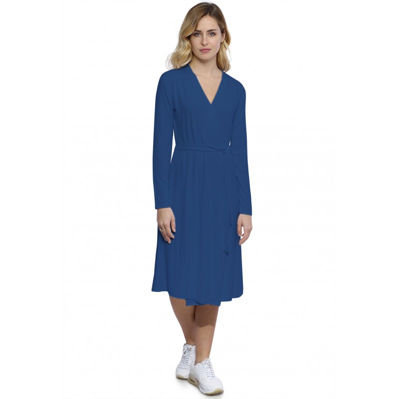 Robe cache-coeur manches longues en modal PEPITA Robe cache-coeur manches longues en modal PEPITA