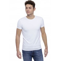 T-shirt col rond finition colletage manches courtes en modal THOMAS