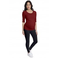 T-shirt de grossesse col rond en modal PAQUERETTE