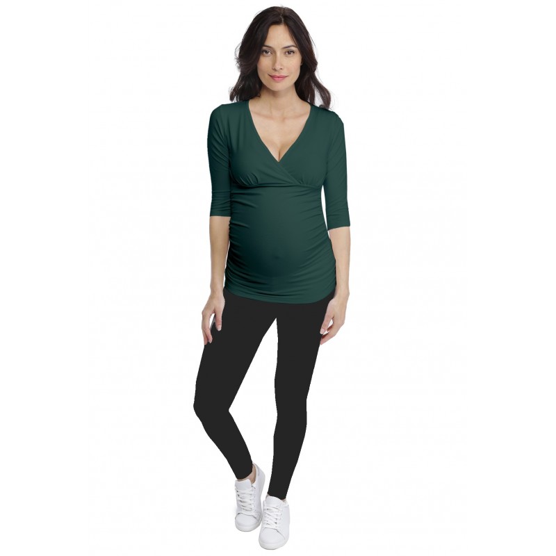 T-shirt cache-coeur de grossesse en modal LYS T-shirt cache-coeur de grossesse en modal LYS