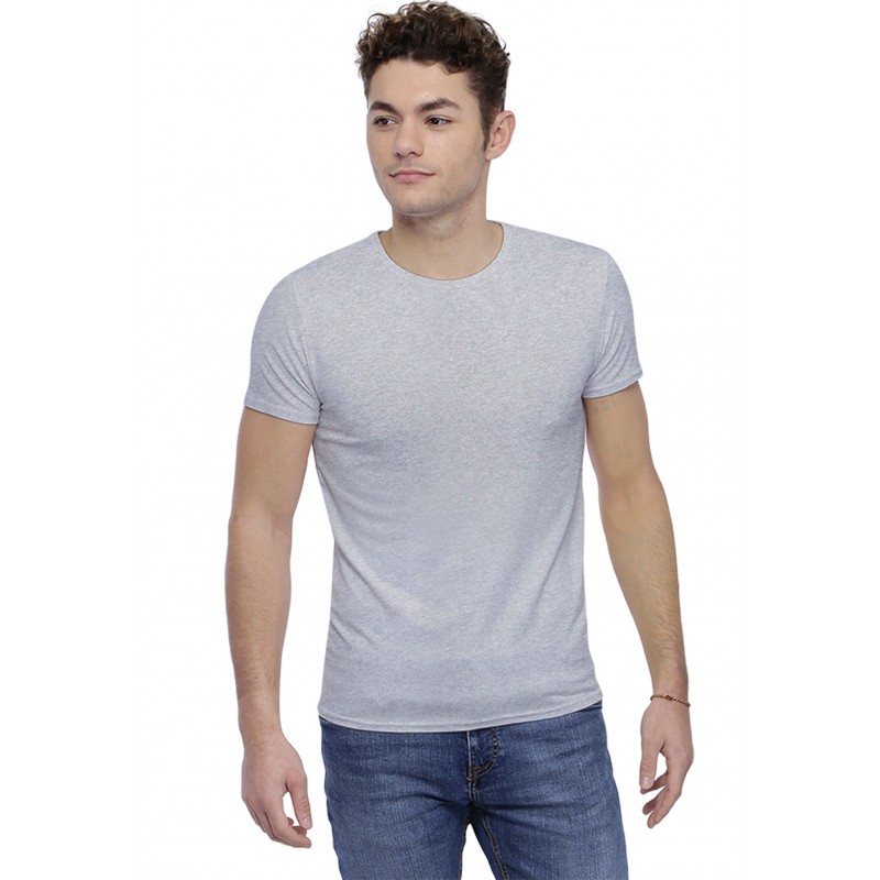 T-shirt col rond finition colletage manches courtes en modal THOMAS T-shirt col rond finition colletage manches courtes en modal THOMAS