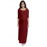 Robe longue de grossesse en modal JACINTHE
