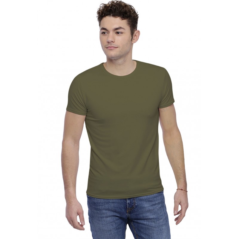 T-shirt col rond finition colletage manches courtes en modal THOMAS T-shirt col rond finition colletage manches courtes en modal THOMAS